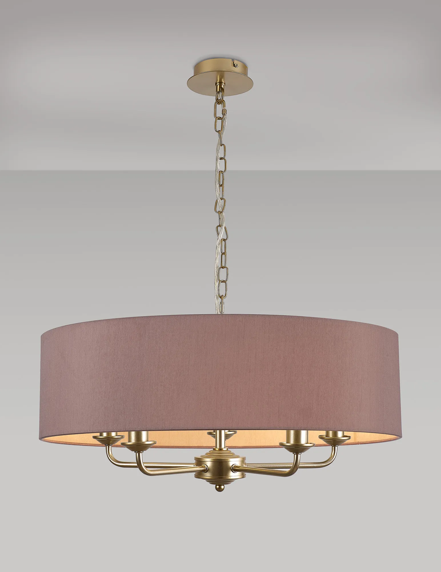 Banyan 60cm 5 Light Pendant Champagne Gold; Taupe/Halo Gold DK0957  Deco Banyan CG TA